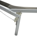 Garten- und Strandliege aus Aluminium mit Sonnendach Riccione 