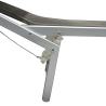 Garten- und Strandliege aus Aluminium mit Sonnendach Riccione 