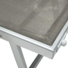 Garten- und Strandliege aus Aluminium mit Sonnendach Riccione 