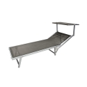 Garten- und Strandliege aus Aluminium mit Sonnendach Riccione 