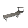 Garten- und Strandliege aus Aluminium mit Sonnendach Riccione 