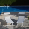 Garten- und Strandliege aus Aluminium mit Sonnendach Riccione Katalog