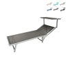 Garten- und Strandliege aus Aluminium mit Sonnendach Riccione Rabatte