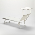 professionelle Strandliege Liegestuhl Sonnenliege aus Aluminium Santorini 