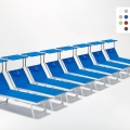 20er Set Liegestühle Strandliegen Sonnenliegen aus Aluminium Santorini Aktion
