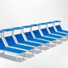 20er Set Liegestühle Strandliegen Sonnenliegen aus Aluminium Santorini 