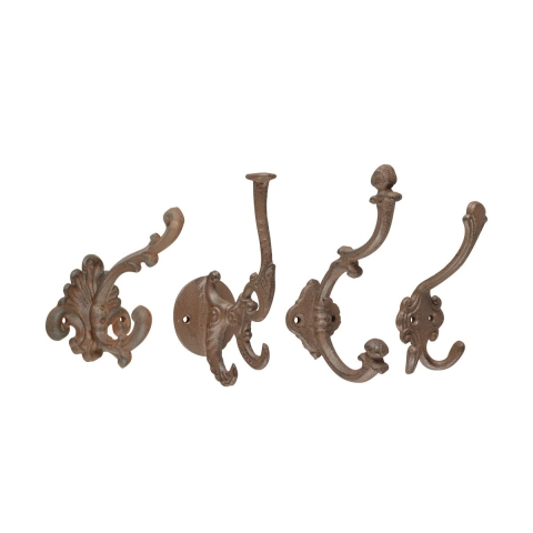 Set: 4 Wandhaken aus Gusseisen, klassischer Stil, sortiert Aktion