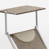 Liegestuhl Strandliege Sonnenliege aus Aluminium Santorini Limited Edition Eigenschaften