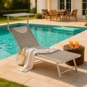 Liegestuhl Strandliege Sonnenliege aus Aluminium Santorini Limited Edition Sales