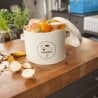 Küchendose für Kartoffeln aus Blech mit Löchern, Print und Deckel Verkauf