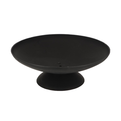 Runder schwarzer Garten-Feuerkorb aus Gusseisen, 50 cm Aktion