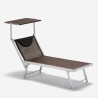 2er Set Liegestühle Strandliegen Sonnenliegen aus Aluminium für den Strand Santorini Limited Edition Auswahl