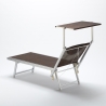 2er Set Liegestühle Strandliegen Sonnenliegen aus Aluminium für den Strand Santorini Limited Edition Katalog