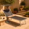 2er Set Liegestühle Strandliegen Sonnenliegen aus Aluminium für den Strand Santorini Limited Edition Sales