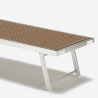 4er Set Liegestühle Strandliegen Sonnenliegen aus Aluminium Santorini Limited Edition Kauf
