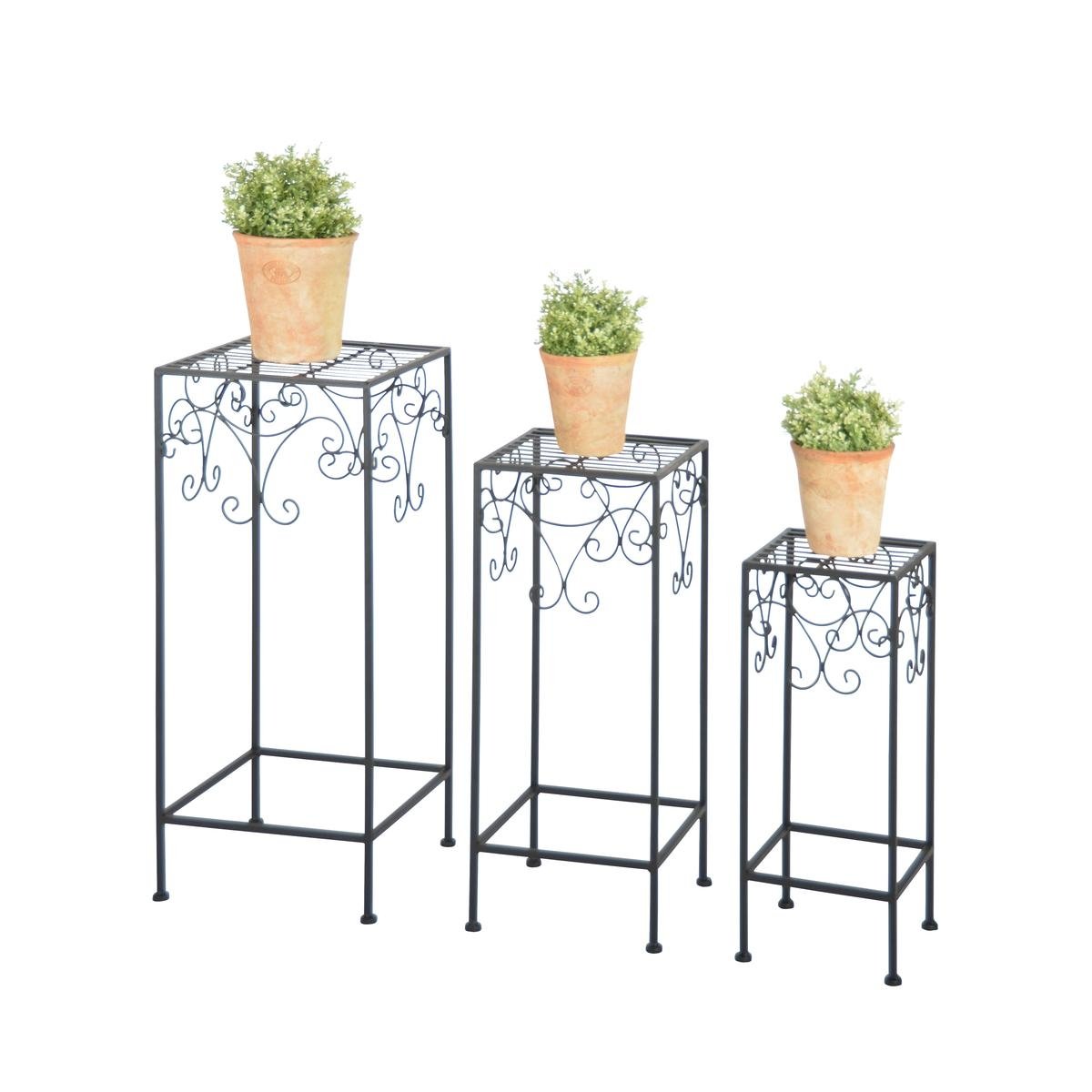 Set aus 3 klassischen Pflanzenständern im Vintage-Stil Aktion Set aus 3 klassischen Pflanzenständern im Vintage-Stil Aktion