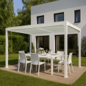 Bioklimatische Gartenpergola 3x4m manuell Aluminium Trinidad Modell