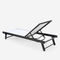 Bestand 2 moderne verstellbare Gartenliegen mit Rädern Rimini 