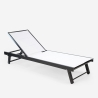 Bestand 2 moderne verstellbare Gartenliegen mit Rädern Rimini 