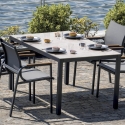 Garten-Set mit Glastisch und 4 Stühlen Tarquinia Aktion
