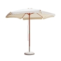 Garten-Sonnenschirm 285cm mit Holz-Mittelmast Gharab Aktion