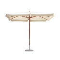 Rechteckiger Garten-Sonnenschirm 3x4 mit Holzmittelmast Seyram Aktion