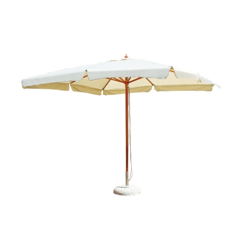 Garten-Sonnenschirm mit Mittelmast aus Holz 3x2m Tanami Aktion