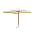Rechteckiger Holz-Sonnenschirm 3x4 ecru windfest Olushe Aktion
