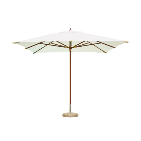 Garten-Sonnenschirm aus Holz und Polyester 3x4m Manora Aktion