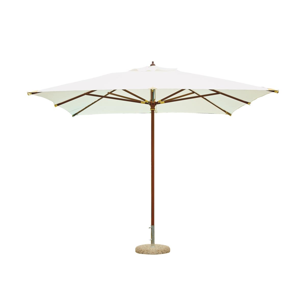 Garten-Sonnenschirm aus Holz und Polyester 3x4m Manora Aktion Garten-Sonnenschirm aus Holz und Polyester 3x4m Manora Aktion