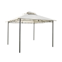 Gartenpavillon aus Eisen 3x3 Ecru Anthrazit Illinois Aktion