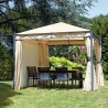 Gartenpavillon aus Eisen 3x3m mit Moskitonetzen Oregon Verkauf