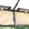 Gartenpavillon aus Eisen 3x3m mit Moskitonetzen Oregon Angebot