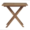Klapptisch für außen aus Teakholz 80x80cm Vulcano Angebot