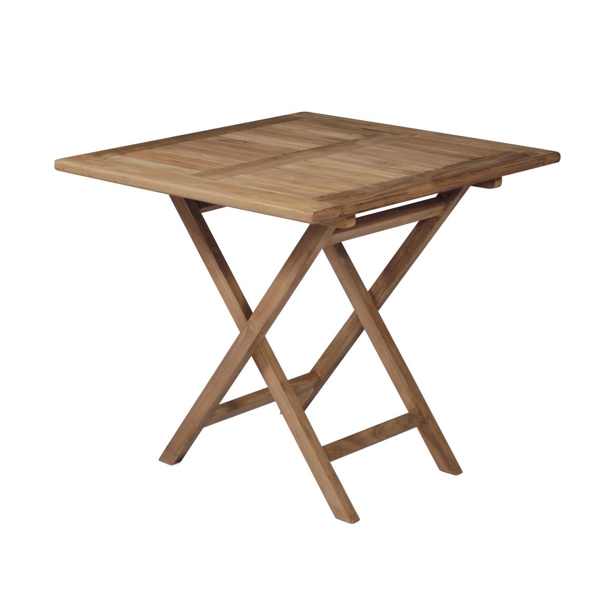 Klapptisch für außen aus Teakholz 80x80cm Vulcano Aktion Klapptisch für außen aus Teakholz 80x80cm Vulcano Aktion