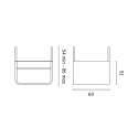 Weißer klappbarer Gartentisch für Balkone 60x52cm Ringhiera Sales