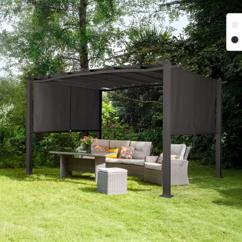 Aluminium rechteckig Gartenpavillon 3x4m Barbados Aktion