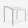 Pavillon 3x2 Meter Garten Stahl Café Hotel Pergola 