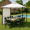 Gazebo 3,3x3,3 Meter Garten Bar Veranda Markt Pagode Antigua Aktion