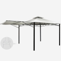 Gazebo 3,3x3,3 Meter Garten Bar Veranda Markt Pagode Antigua Rabatte