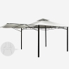 Gazebo 3,3x3,3 Meter Garten Bar Veranda Markt Pagode Antigua Rabatte