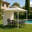 Gazebo 3,3x3,3 Meter Garten Bar Veranda Markt Pagode Antigua uv Angebot