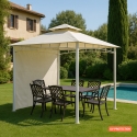 Gazebo 3,3x3,3 Meter Garten Bar Veranda Markt Pagode Antigua uv Lagerbestand