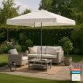 Rechteckig Café Hotel Gartenschirm 3x2 Sonnenschirm Alu mittelmast Eden Aktion