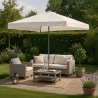 Rechteckig Café Hotel Gartenschirm 3x2 Sonnenschirm Alu mittelmast Eden Katalog