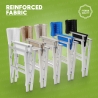 4er Set Klappbare Strandstühle Klappstühle Aluminium Regista Gold