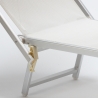 4er Set Sonnenliegen Luxus Italienischen Strandliegen mit Dach Italia 