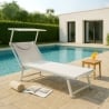 4er Set Sonnenliegen Luxus Italienischen Strandliegen mit Dach Italia Eigenschaften