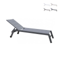Gartenliege mit Rädern aus Aluminium Formentera Aktion