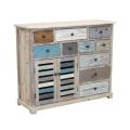Shabby-Chic Kommode in Holz Multicolor Greg Aktion